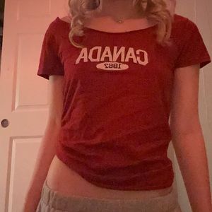 Canada Off the Shoulder Tee